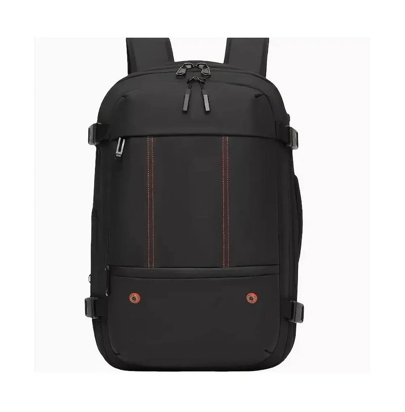 Lightweight Durable Polyester Travel Backpack - Compact Daypack with Adjustable Shoulder Straps,Vacation & Outdoor Trips - Black Backpack