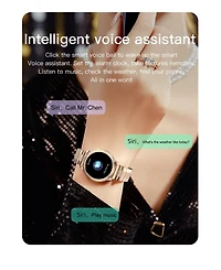 Ruxing Smart 1.32" Smart Watch Sport Multifunctional for Women With Bluetooth Calling Health Monitoring，Intelligent Reminder IP67