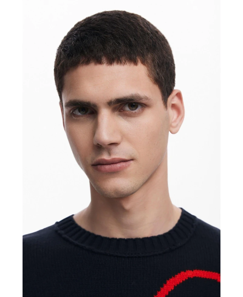 Desigual Men's Mickey Mouse knit sweater