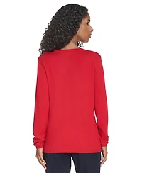 Tommy Hilfiger Women's V-Neck Cable Sweater