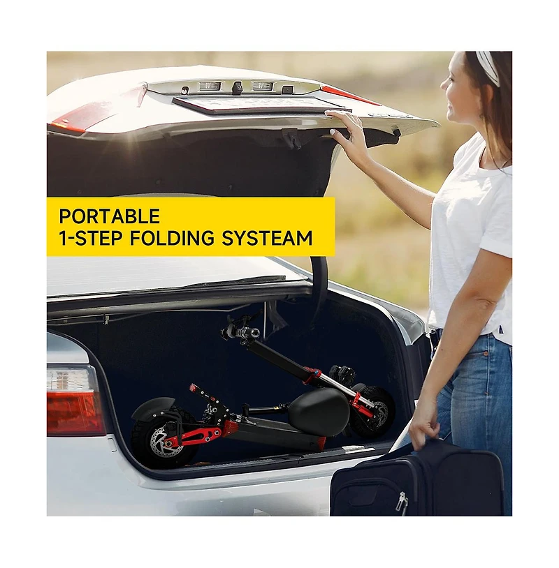 Artudatech 2000W 21ah off-road alloy electric scooter for adult,With large display screen, Dual drive 12" tires