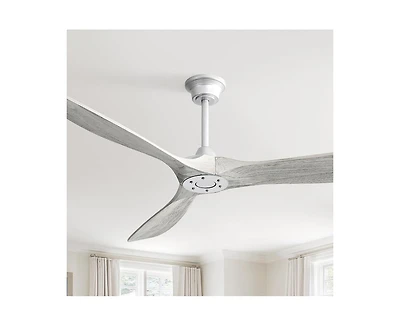 60-inch Modern Golden 3-Blade Ceiling Fans with Intelligent Remote Control and Timing Function