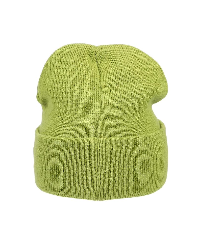 The Grinch Men's Embroidery Green Acrylic Yarn Standard Cuff Beanie