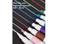 Htutwoo 80 Colors Acrylic Paint Marker Pens, Long Lasting Bright Colors for Diy Crafts Fine Strokes for Greeting Cards Stone Glass Wood Ceramics