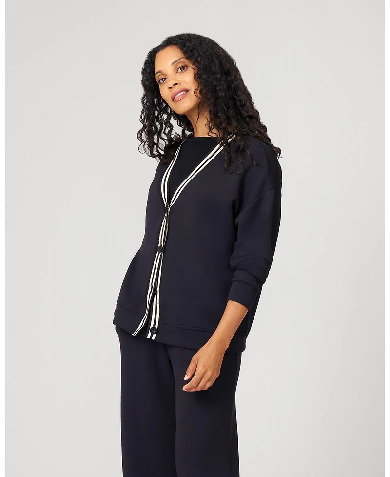 Cable & Gauge Women's Yummy Modal Relaxed Cardigan