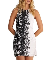 Nasty Gal Women's Zebra Ombre Sequin Mini Dress
