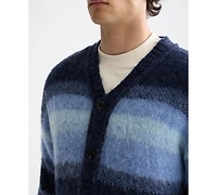 Scotch & Soda Men's Striped V-Neck Cardigan Sweater