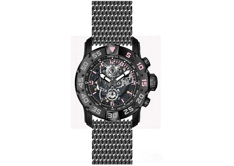 Invicta Men's Invicta Racing Quartz Multifunction Black Dial Watch