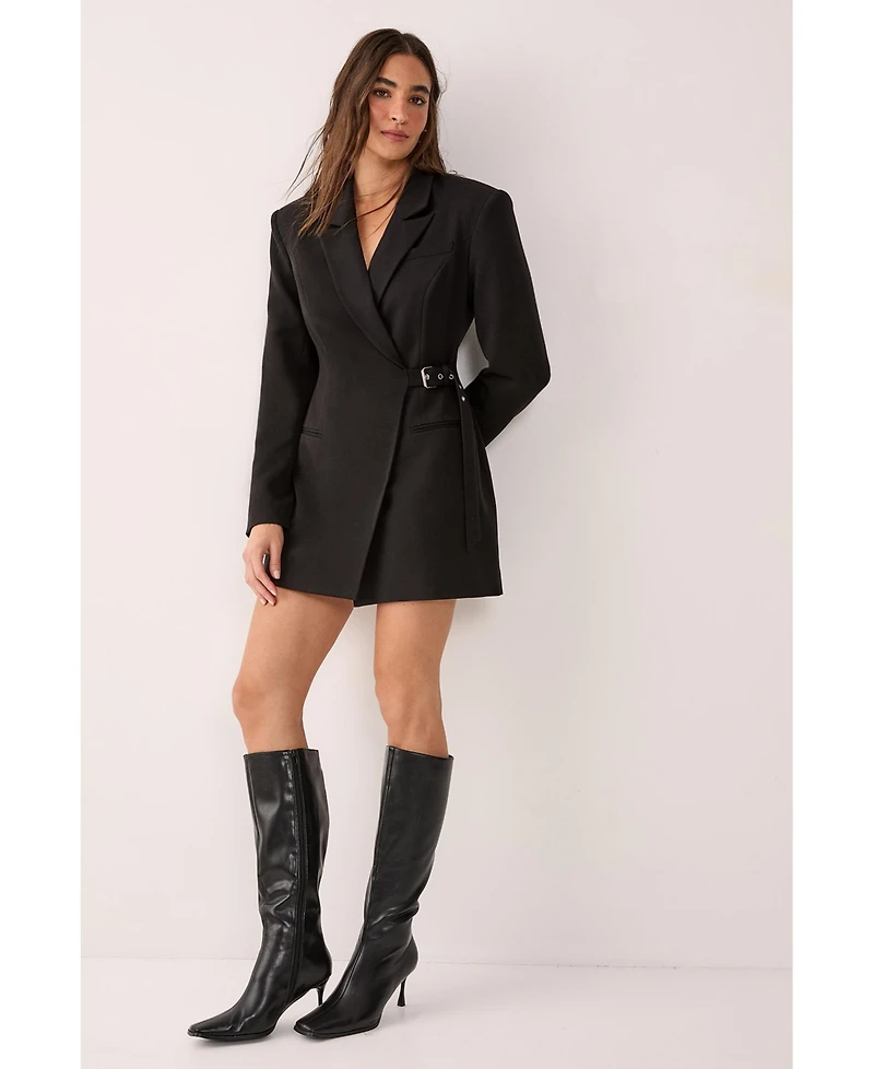 Nasty Gal Women's Shoulder Pad Blazer Dress