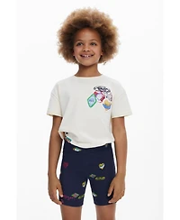 Desigual Girls's Collage cycling leggings