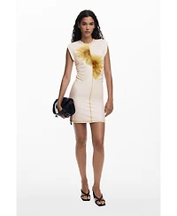 Desigual Women's Short sunflower lyocell dress