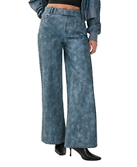 Nasty Gal Women's Studded Detail Belted Trouser