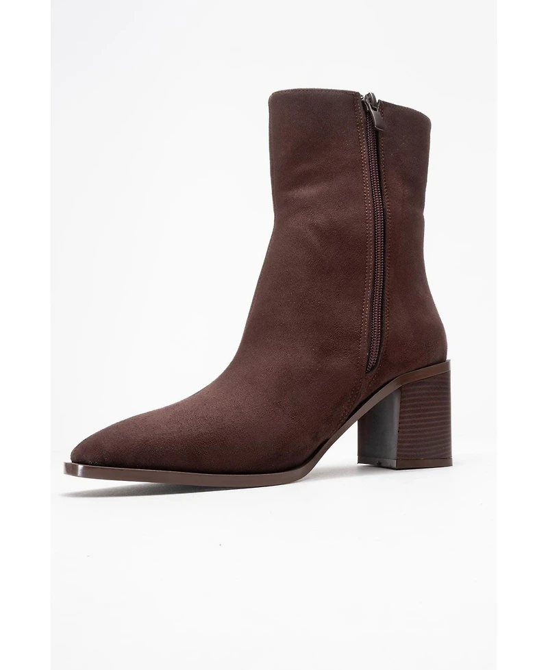 Prologue Shoes Chara Block Heel Ankle Boot (Women)
