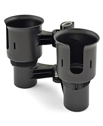 Inovativ RoboCup Patented Portable Clamp-On Caddy Dual Cup Holder, Black