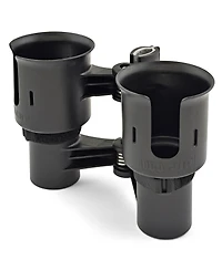 Inovativ RoboCup Patented Portable Clamp-On Caddy Dual Cup Holder, Black