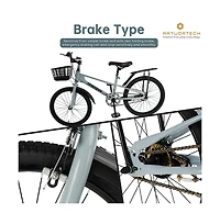 Artudatech 20 inches Teenager Children's Bicycle Kid's Bike Boys and Girls with Basket