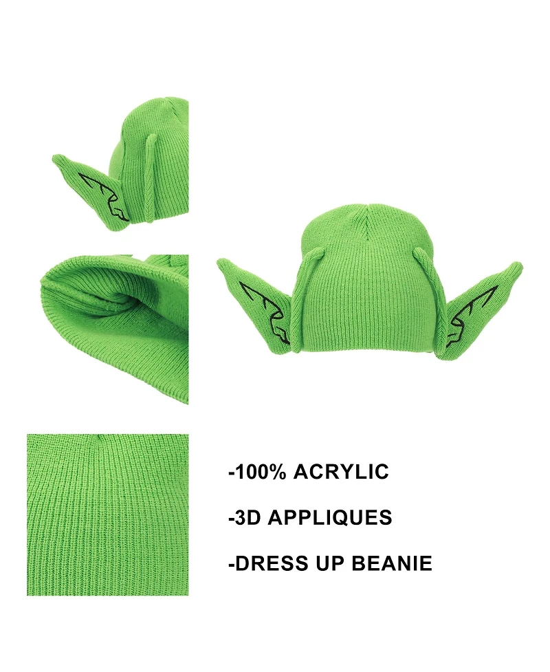 Dragon Ball Z Men's Piccolo Head With Ears And Antennas Knit Beanie