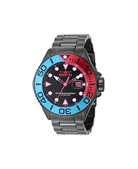 Invicta Men's 48614 Grand Diver Quartz 3 Hand Black Dial Watch