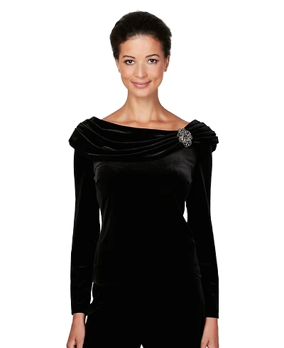 Alex Evenings Women's Off-The-Shoulder Top