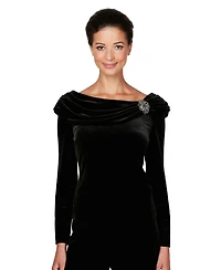 Alex Evenings Women's Off-The-Shoulder Top