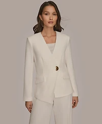 Donna Karan New York Women's Long Sleeve Asymmetrical Blazer