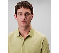 Calvin Klein Men's Regular-Fit Smooth Cotton Monogram Logo Polo Shirt