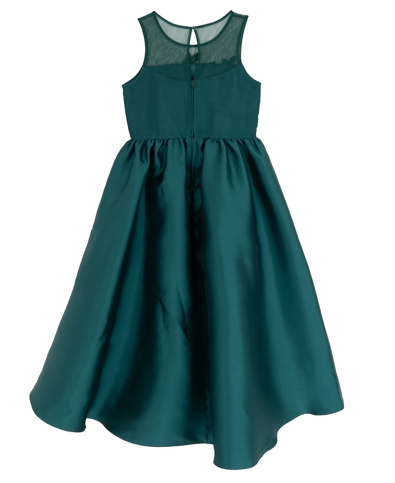 Rare Editions Girls 7-16 Sequin Applique Illusion Sleeveless Dress