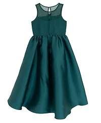 Rare Editions Girls 7-16 Sequin Applique Illusion Sleeveless Dress
