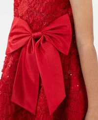 Rare Editions Girls 2T-6X Soutache Hi-Low Sleeveless Dress