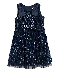Rare Editions Girls 2T-6X Sequined Sleeveless Dress