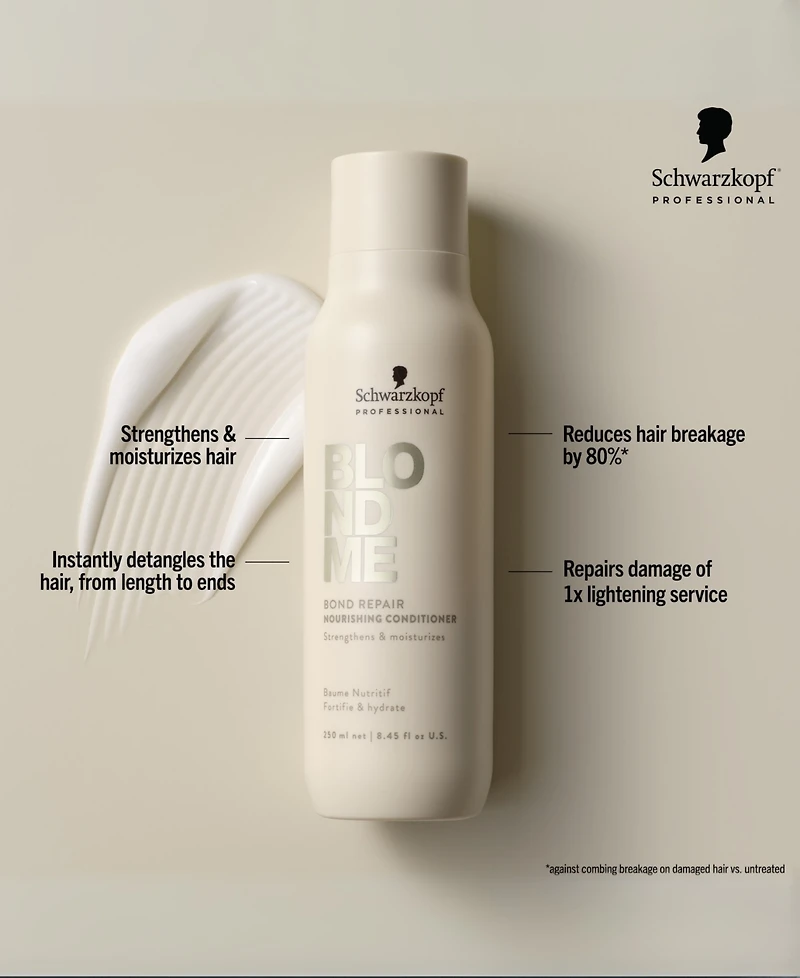 Schwarzkopf BlondMe Bond Repair Nourishing Conditioner, 8.45 oz.