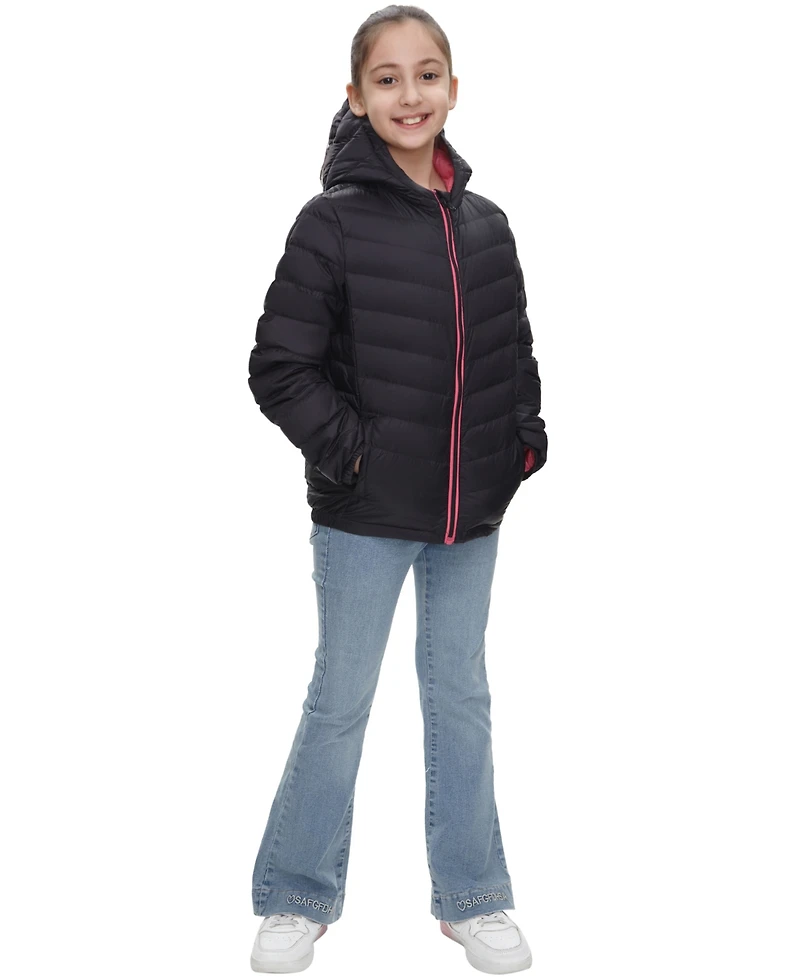 Rokka&Rolla Girls Ultra Light Packable Down Jacket 4-18