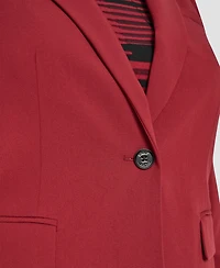 Dkny Plus Notch Collar Long Sleeve Blazer
