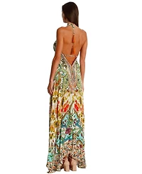 La Moda Clothing Women's Maxi Agatha halterneck Dress