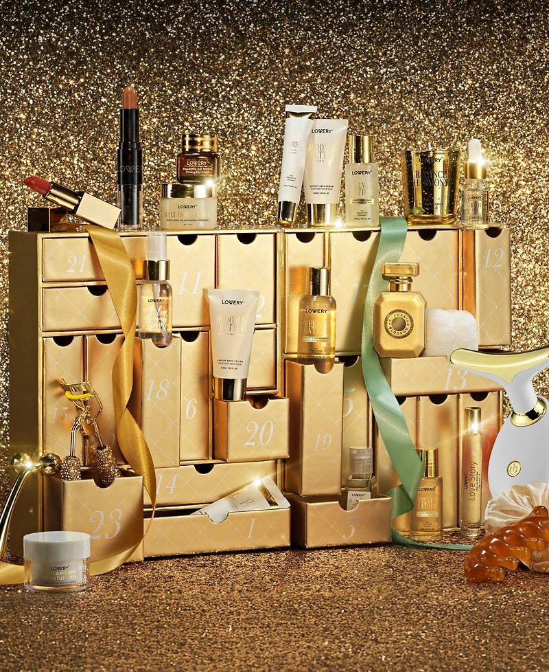 Lovery 24-Pc. Luxury Skincare and Beauty Advent Calendar Set