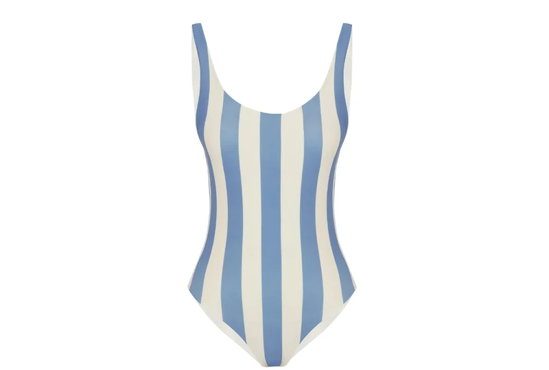 Labeca London Women's Polo Striped Swimsuit