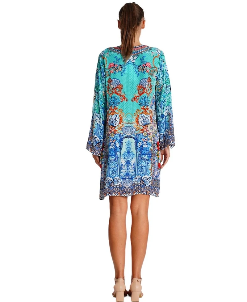 La Moda Clothing Women's Short Bell Sleeve Dress