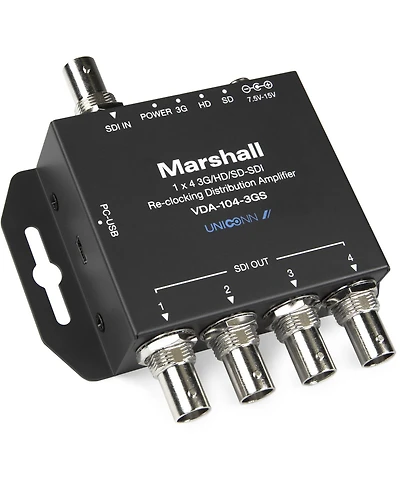 Marshall Electronics Vda-104-3GS 1x4 3G/Hd/Sd-sdi Reclocking Distribution Amplifier