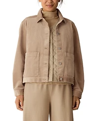 Eileen Fisher Women's Classic Collar Long Sleeve Jacket