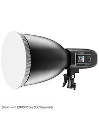 Westcott 45-Degree Deep Focus Reflector with Honeycomb Grids & Diffusion, Bowens-Mount, Silver/Black