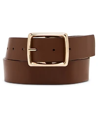 Steve Madden Women's 2 Piece Smooth and Textured Belts