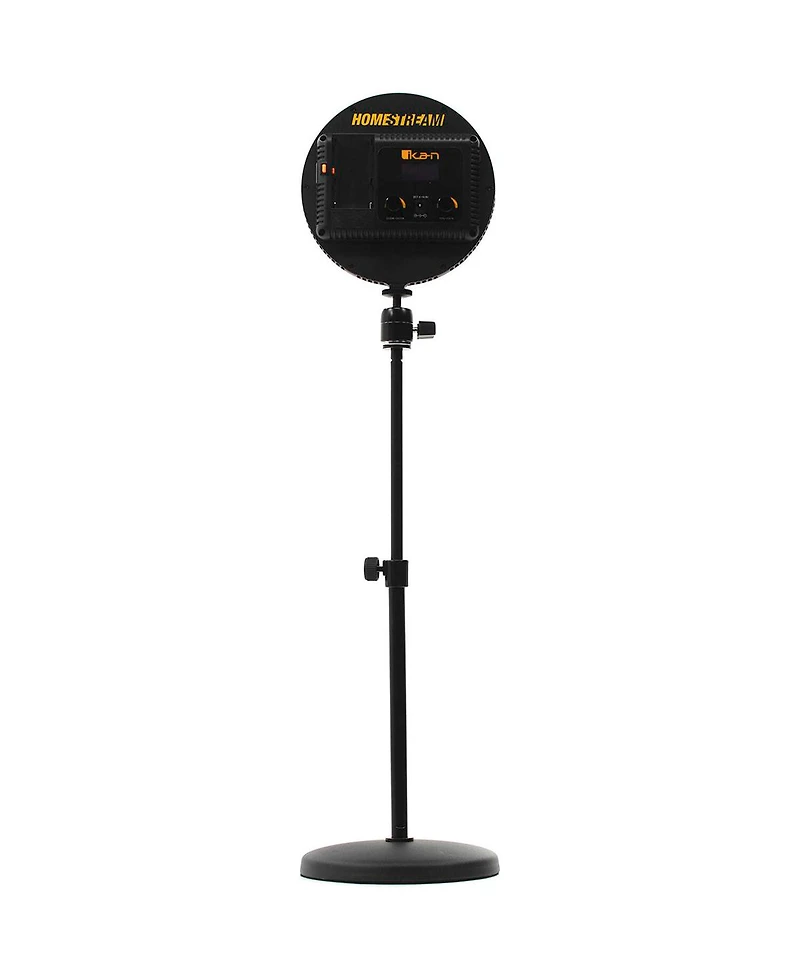 Ikan Homestream Video Kit #4 with 2x Desktop Lights, Pull-Up Green Screen & Podcast Microphone
