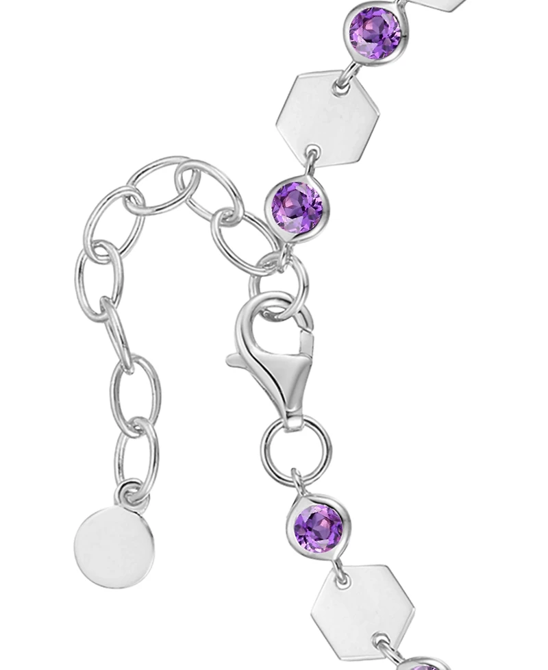 Macy's Amethyst Luna Bracelet (1-1/2 ct. t.w.) in Sterling Silver