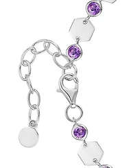 Macy's Amethyst Luna Bracelet (1-1/2 ct. t.w.) in Sterling Silver