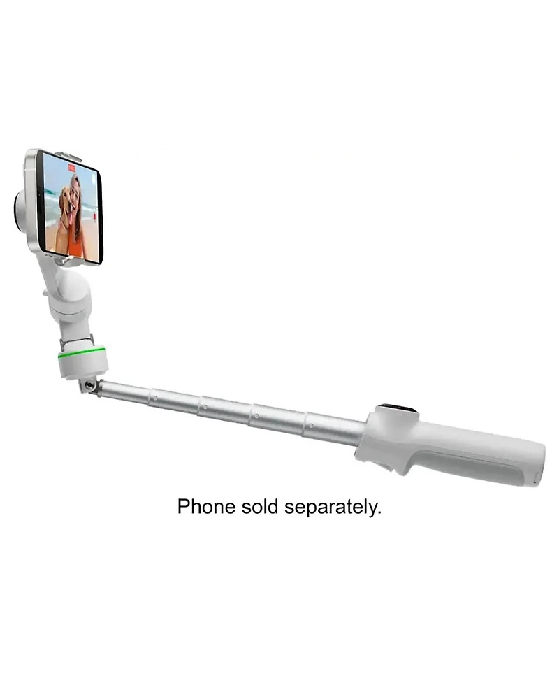 Insta360 Flow 2 Pro 3-Axis Ai-Powered Smartphone Gimbal Stabilizer Ai Tracker Bundle, Stone Gray