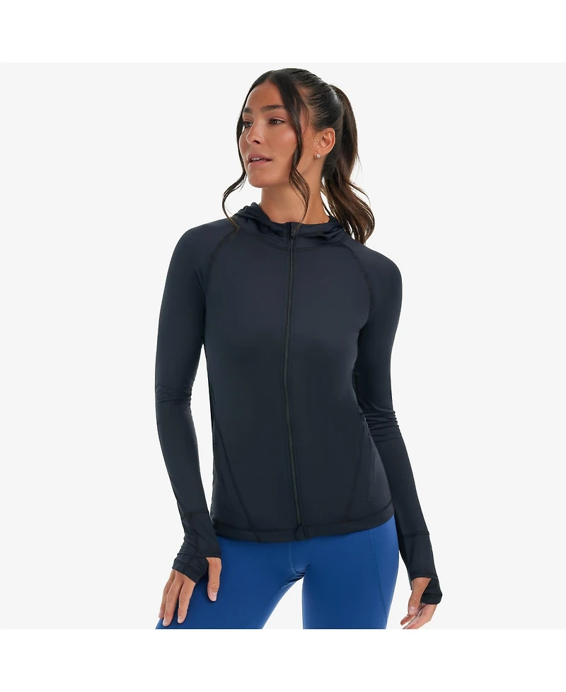 BloqUV Women's Upf 50+ Sun Protective Full Zip Hoodie Jacket