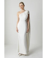 Coast Women's One Shoulder Satin Wedding Dress