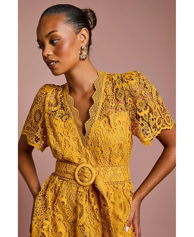 Coast Women's Tiered Lace Midi Dress