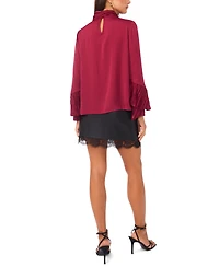 Vince Camuto Women's Ruffle Long Sleeve Top