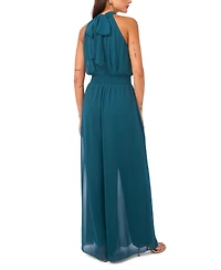 Vince Camuto Women's Halter Tie-Back Wide-Leg Jumpsuit